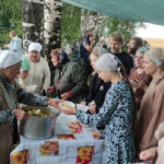 Жители сел встречают крестный ход Арзамас-Дивеево